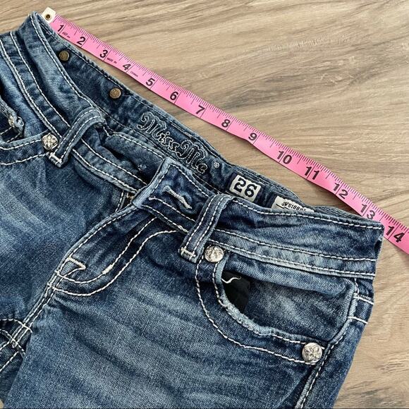 Miss Me black and white spotted cow flaps size 26 - Picture 10 of 15